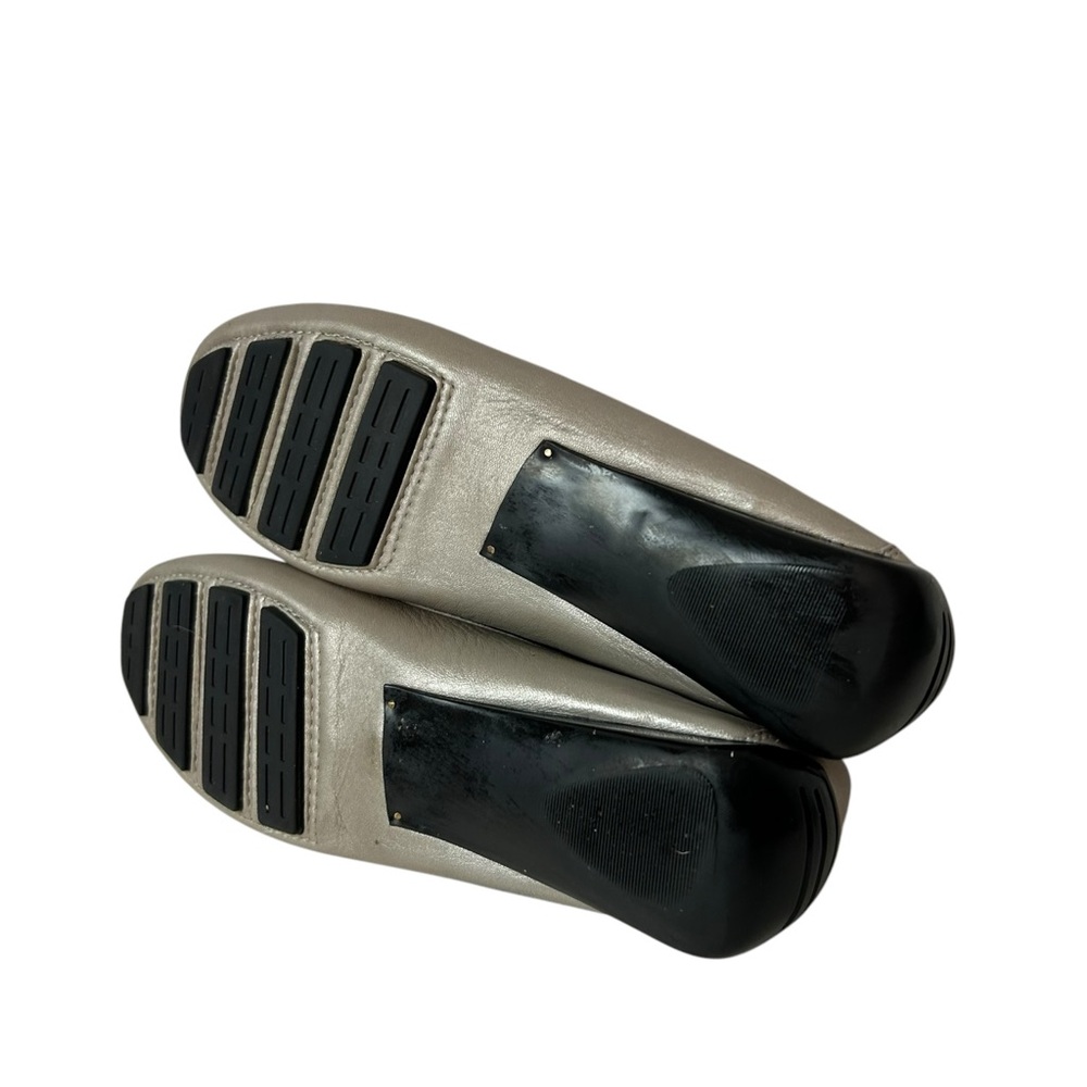 Robert Zur Petra Women Gray Silver Woven Leather Driving Loafer size 9.5 AAAA - Picture 9 of 9